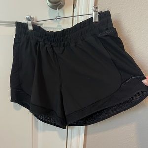 Black Lululemon shorts.